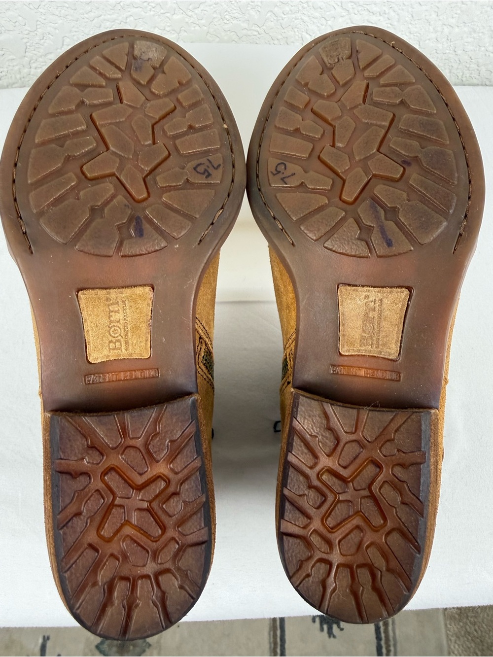 Born | Kati Ankle Booties | Tan Brown Leather & Suede | Women's 7.5 - Picture 11 of 11